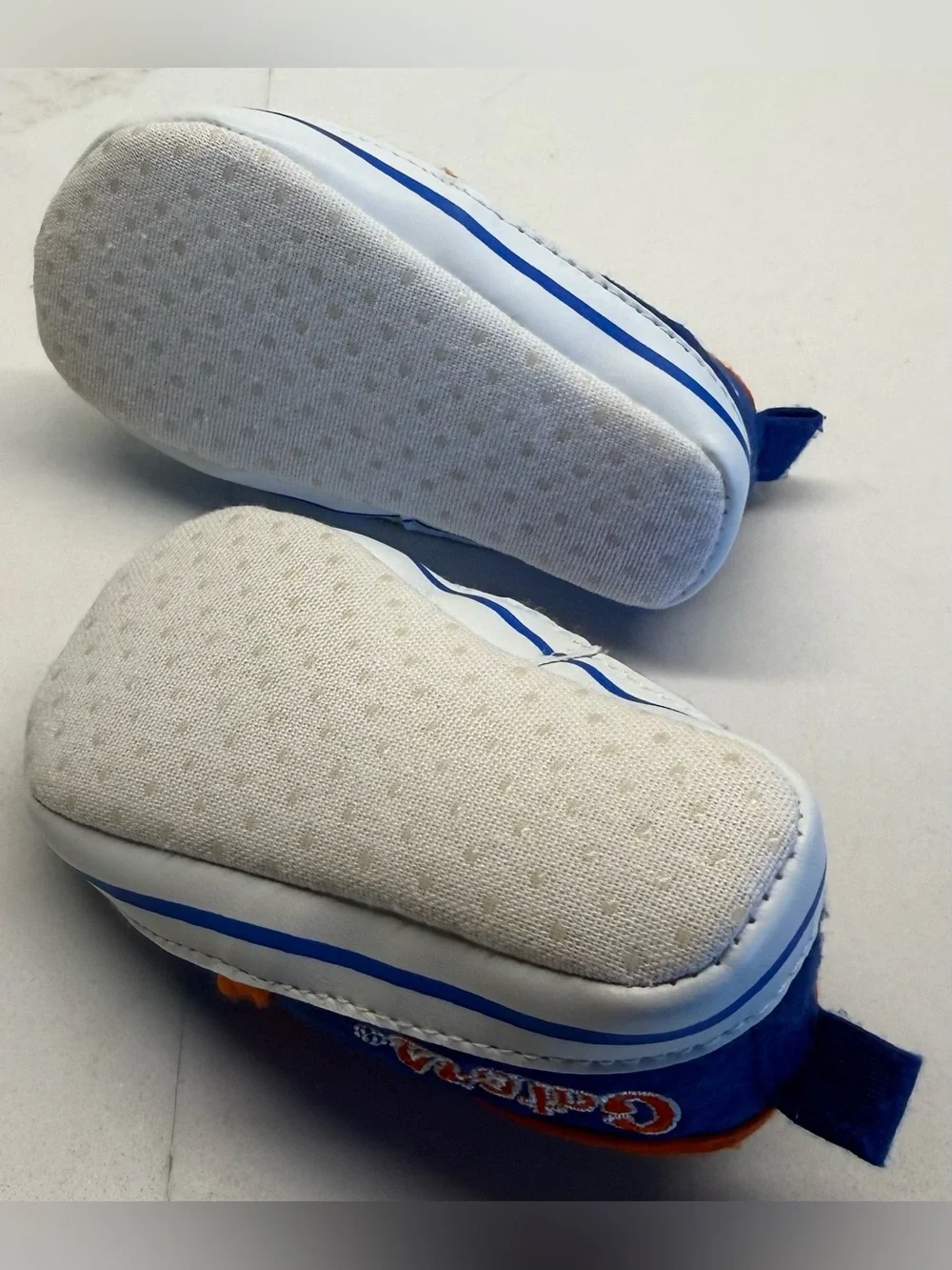 Florida Gators Baby Shoes Size 3 (6-9 Months) Blue Orange Slip-On Sneakers
